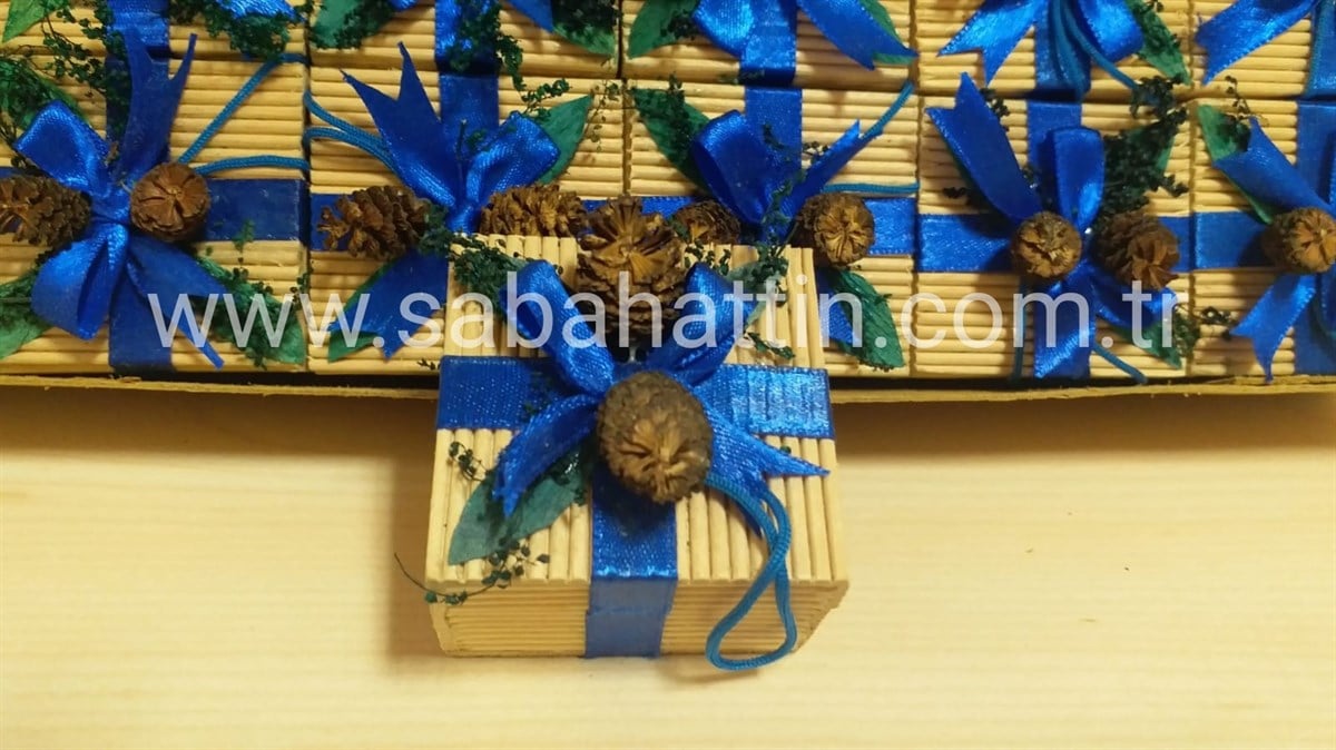 DOĞAL KİBRİT YÜZÜK KUTUSU , NATURAL MATCHES RING BOX 