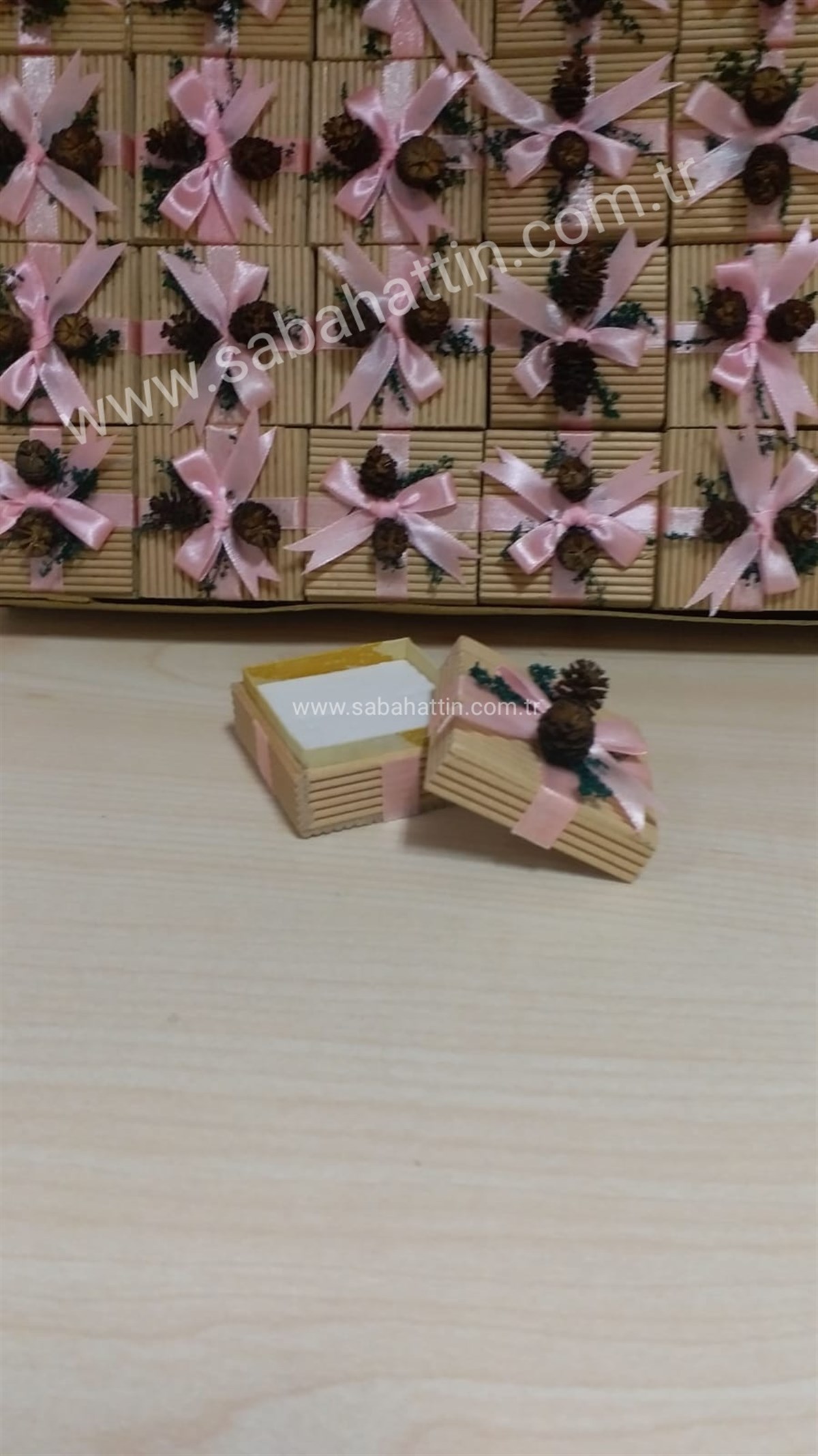 DOĞAL KİBRİT YÜZÜK KUTUSU , NATURAL MATCHES RING BOX 