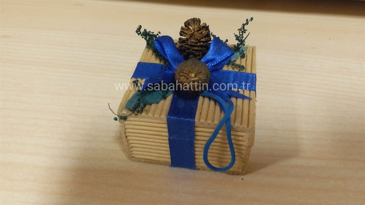 DOĞAL KİBRİT YÜZÜK KUTUSU , NATURAL MATCHES RING BOX 