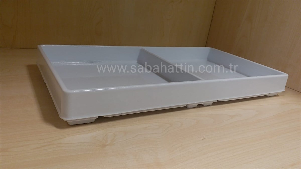 İKİ BÖLMELİ  PLASTİK TOPTANCI TABLASI, PLASTİK ORGANIZER, PLASTIC WHOLESALER TRAY, PLASTIC ORGANIZER