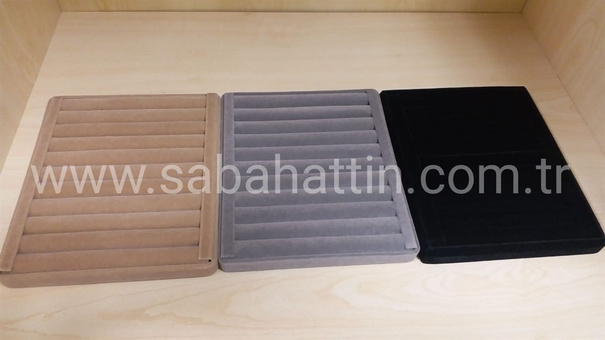 KADİFE & SÜET - YÜZÜK TABLASI & VELVET - SUEDE RING TRAY 