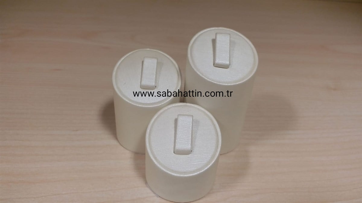 KADİFE & SÜET 3'LÜ SET YÜZÜKLÜK, VELVET & SUEDE RING JEWELRY DISPLAY 3 PIECE