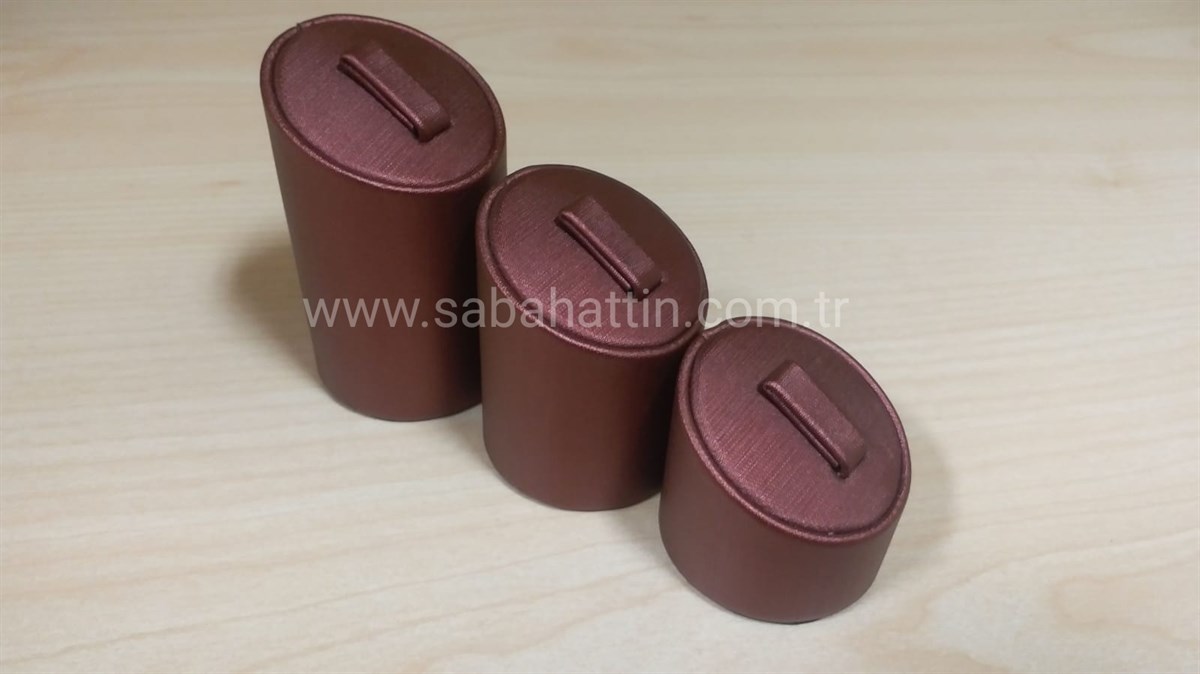 KADİFE & SÜET 3'LÜ SET YÜZÜKLÜK, VELVET & SUEDE RING JEWELRY DISPLAY 3 PIECE