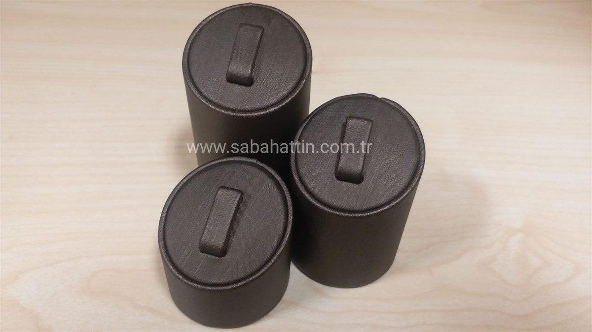 KADİFE & SÜET 3'LÜ SET YÜZÜKLÜK, VELVET & SUEDE RING JEWELRY DISPLAY 3 PIECE