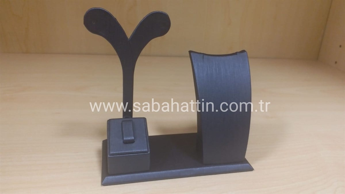 KADİFE ÜÇLÜ SET DEKORU, VELVET JEWELRY DISPLAY FOR SETS