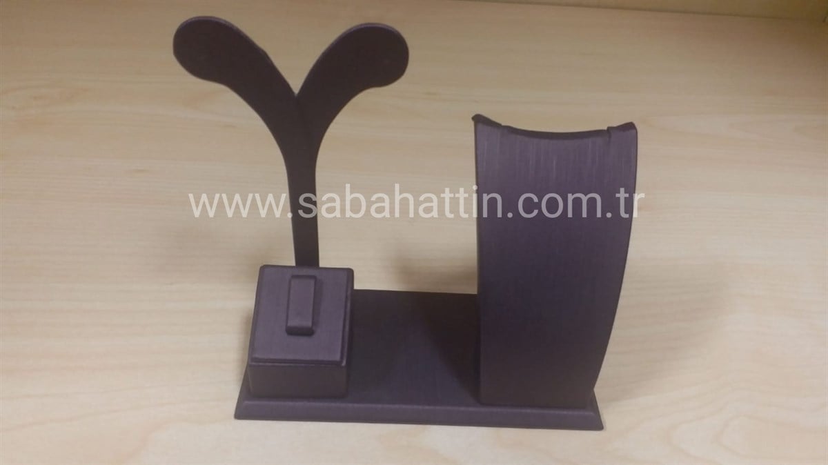 KADİFE ÜÇLÜ SET DEKORU, VELVET JEWELRY DISPLAY FOR SETS