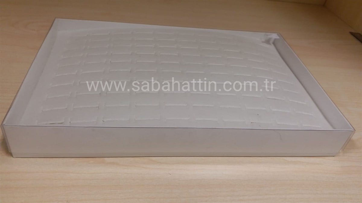 YÜZÜK SÜNGERİ ŞEFFAF KAPAKLI  & RING FOAM  WITH TRANSPARENT COVER 