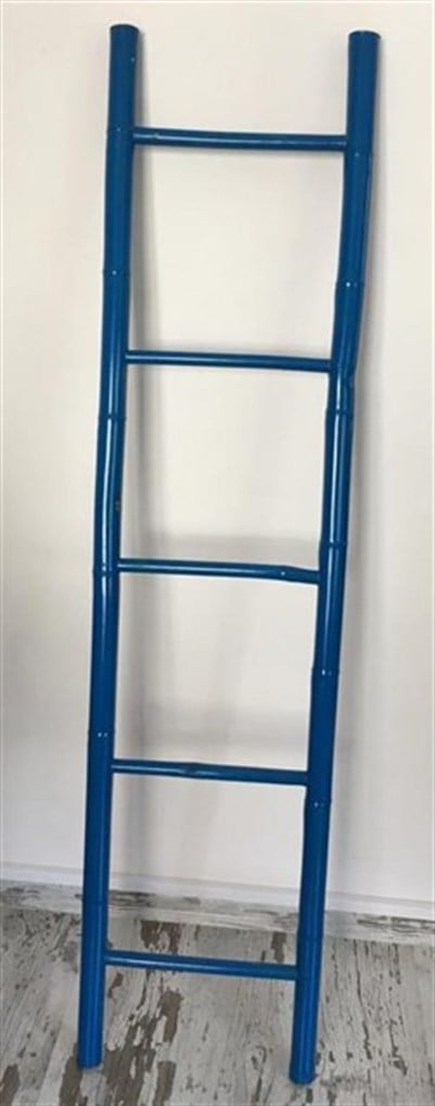 BAMBU MERDİVEN 37*150 CM MAVİ KÜÇÜK BOY
