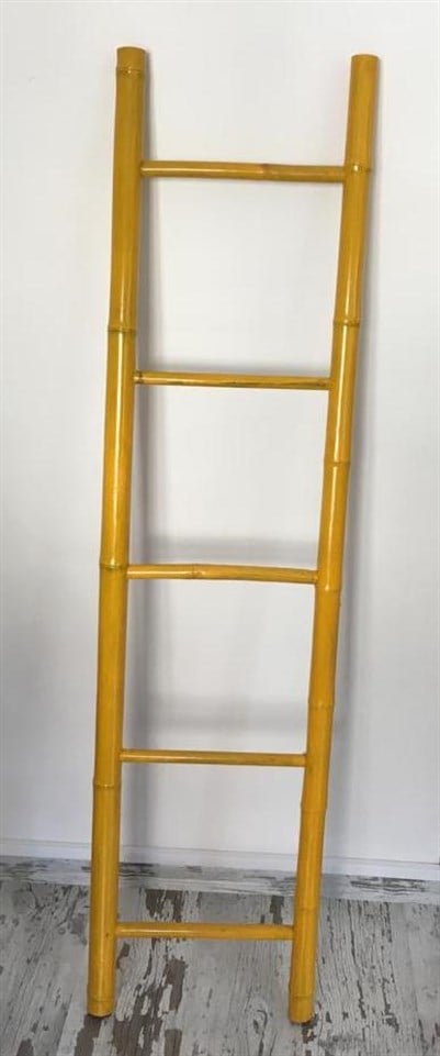 BAMBU MERDİVEN 37*150 CM SARI KÜÇÜK BOY
