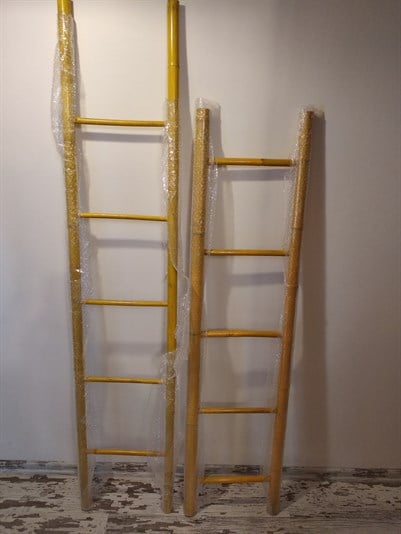 BAMBU MERDİVEN 37*150 CM SARI KÜÇÜK BOY