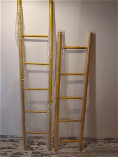 BAMBU MERDİVEN 37*150 CM SARI KÜÇÜK BOY