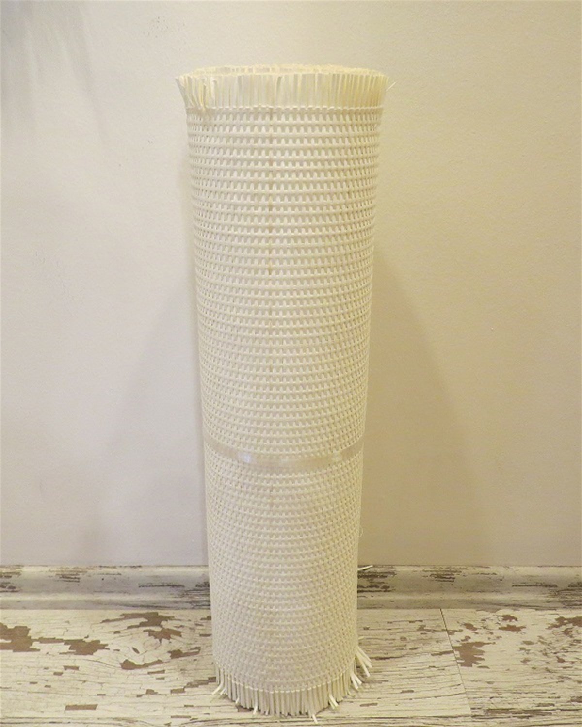 DOĞAL 3mm X 3mm OVAL KAPALI ÖRGÜ KABUKSUZ BAMBU HAZERAN HASIR 35 CM-NATUREL