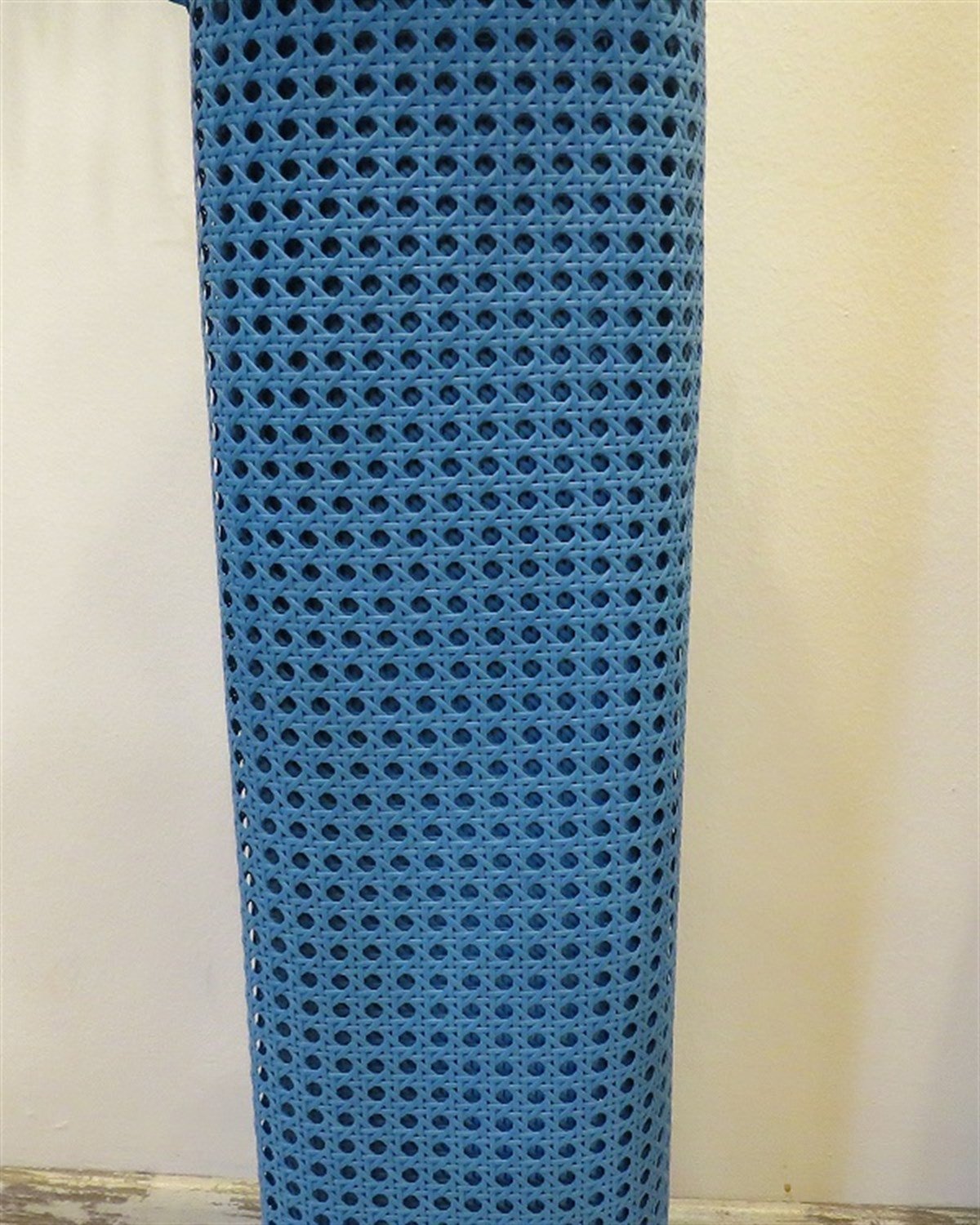 KLASİK DELİKLİ PVC ÖRGÜ HAZERAN HASIR 60 CM MAVİ