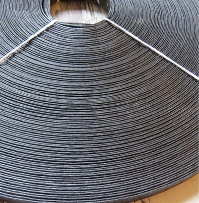 KRAFT İP YASSI 15mm SİYAH  1,00 KG