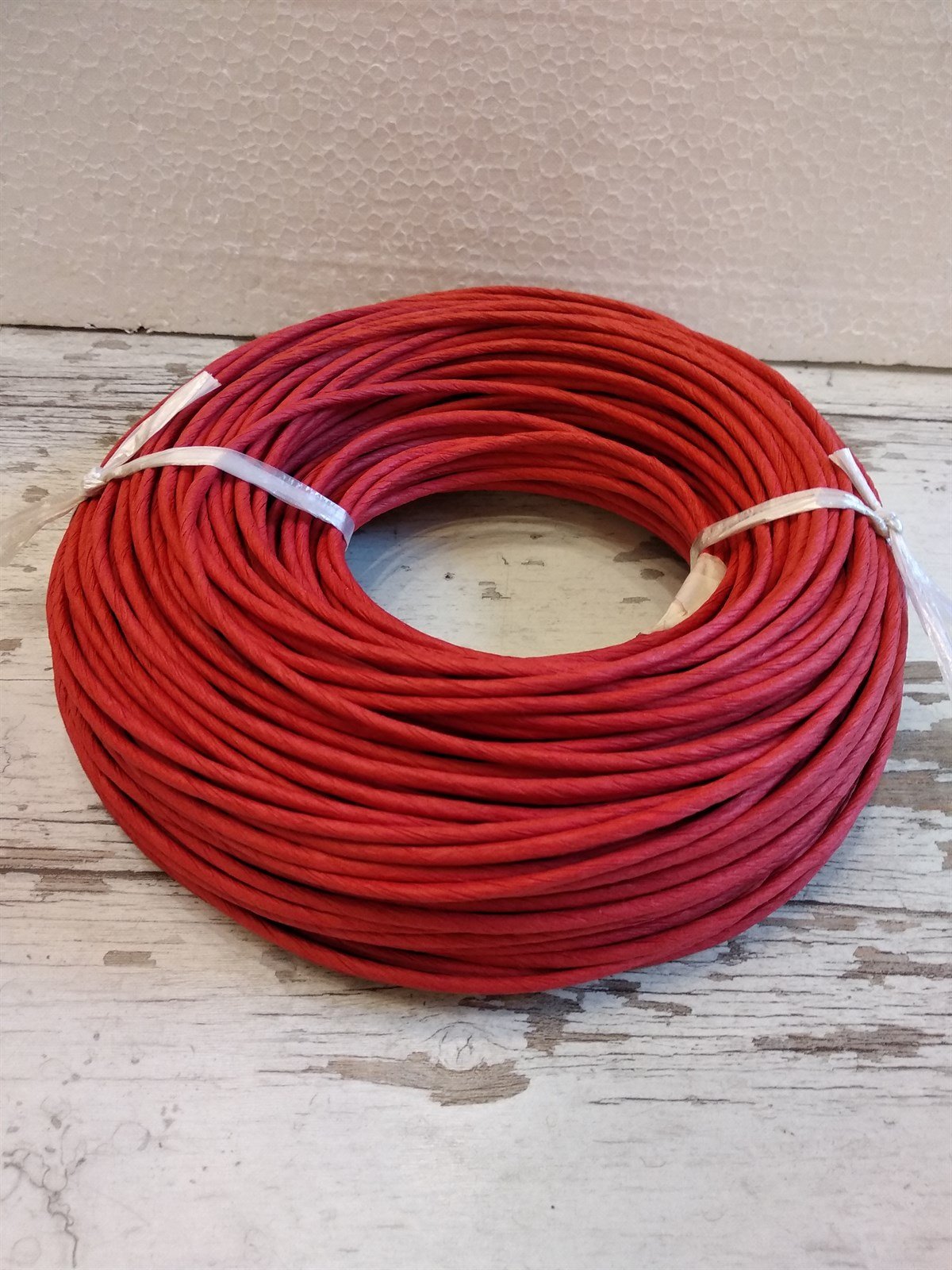 KRAFT RENKLİ İP - KIRMIZI - 3 / 4 / 5 / 6 MM 