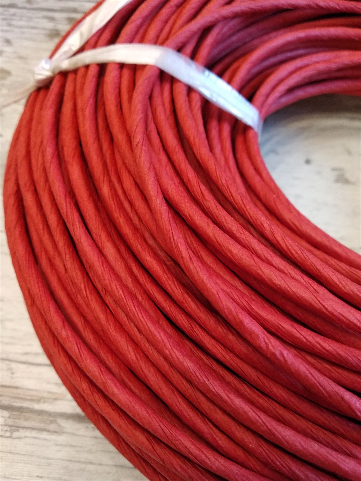 KRAFT RENKLİ İP - KIRMIZI - 3 / 4 / 5 / 6 MM 