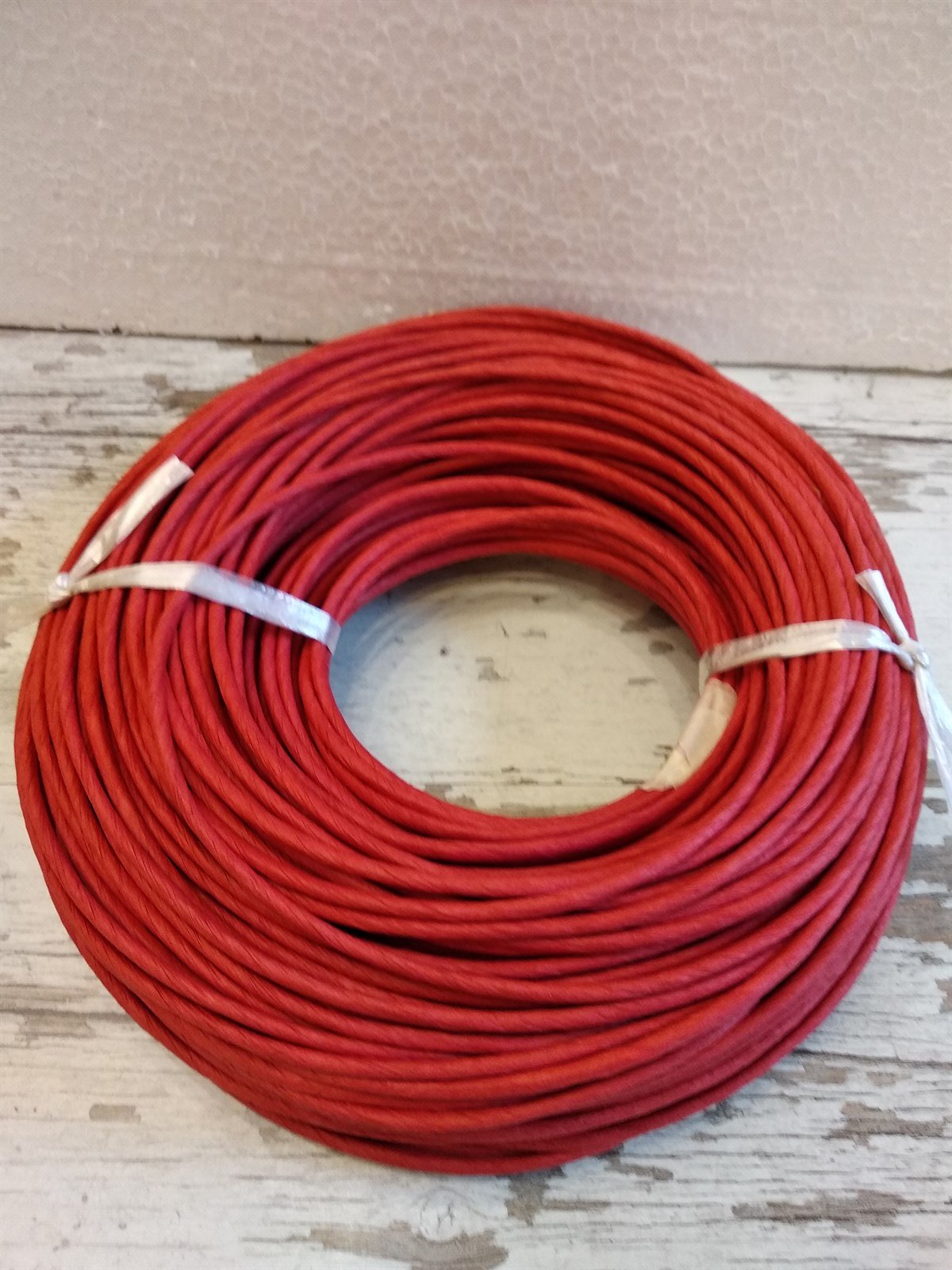 KRAFT RENKLİ İP - KIRMIZI - 3 / 4 / 5 / 6 MM 