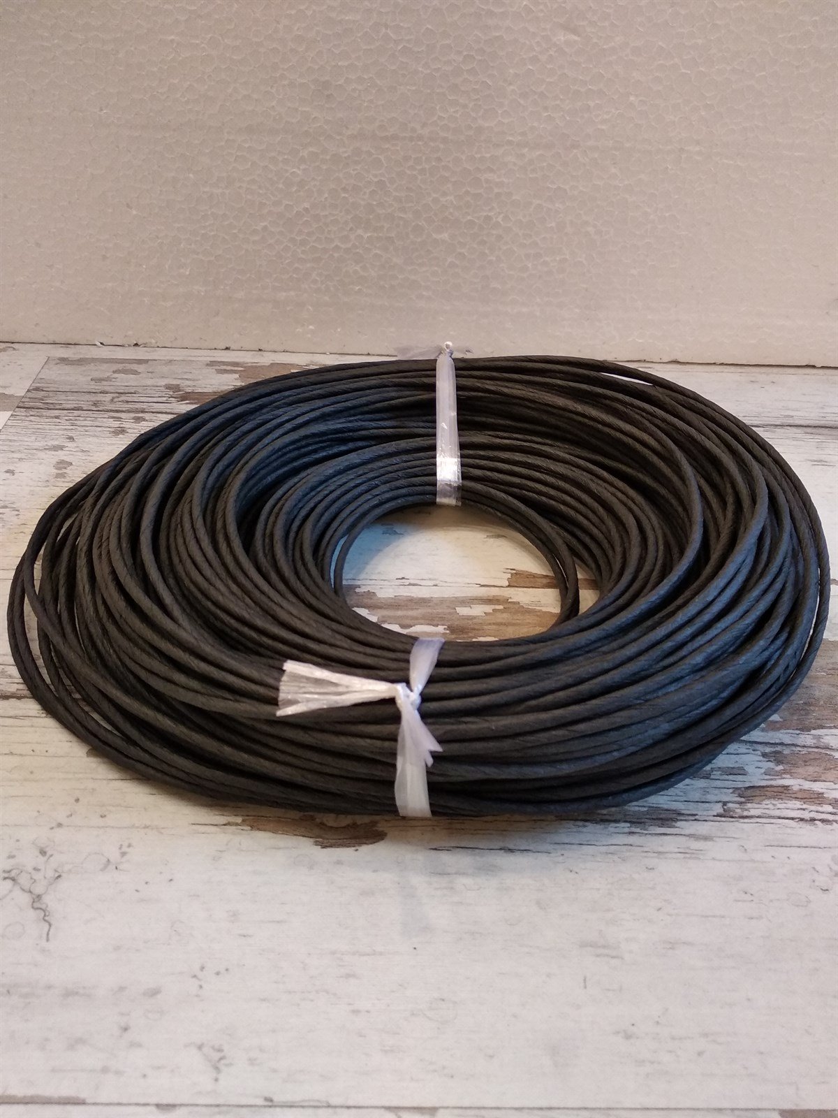 KRAFT RENKLİ İP - SİYAH - 3 / 4 / 5 / 6 MM 