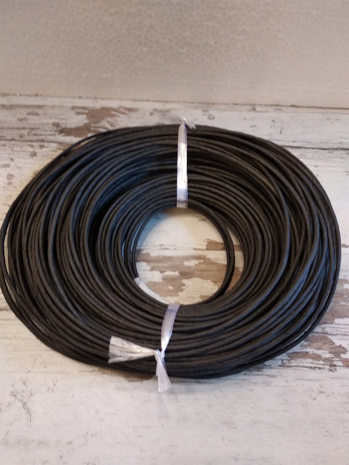 KRAFT RENKLİ İP - SİYAH - 3 / 4 / 5 / 6 MM 