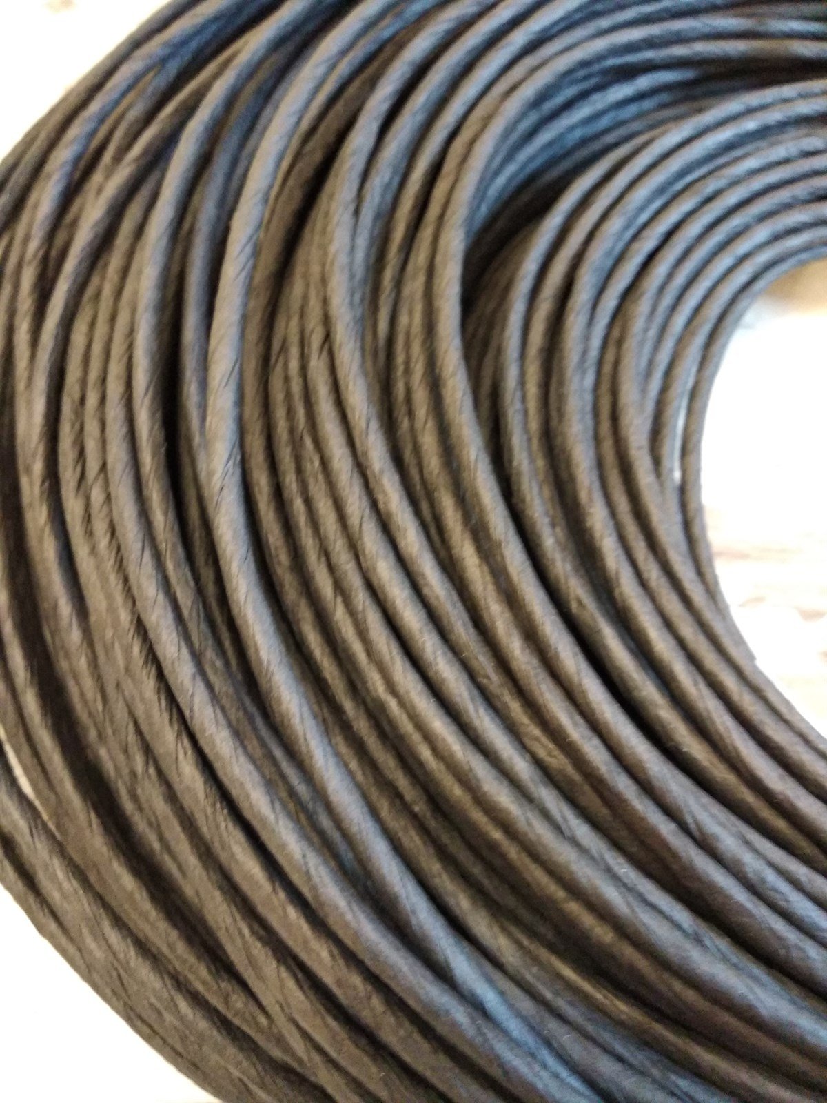 KRAFT RENKLİ İP - SİYAH - 3 / 4 / 5 / 6 MM 