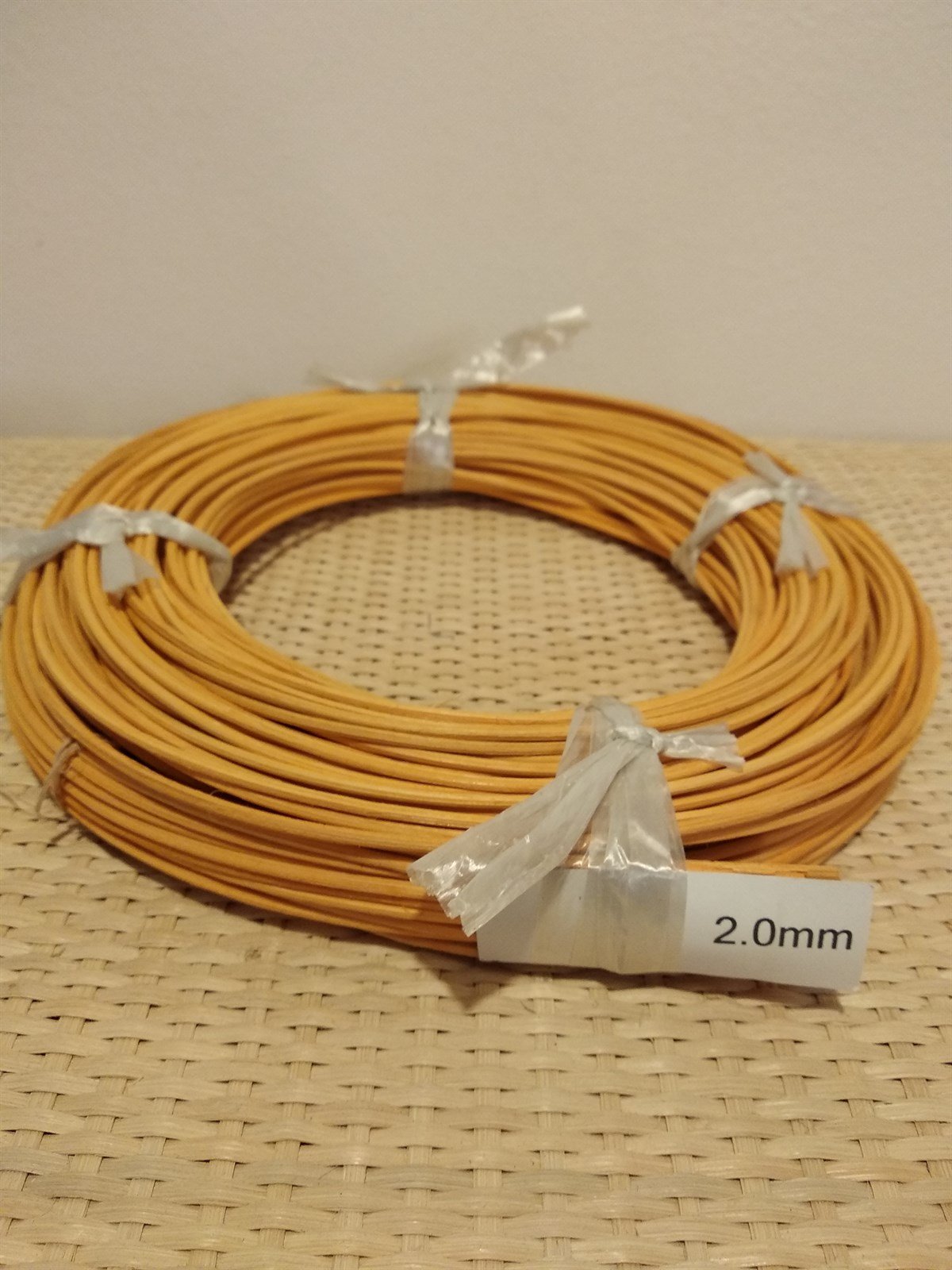 RENKLİ RATTAN ÖRGÜ KOR - SARI - 2,00 MM