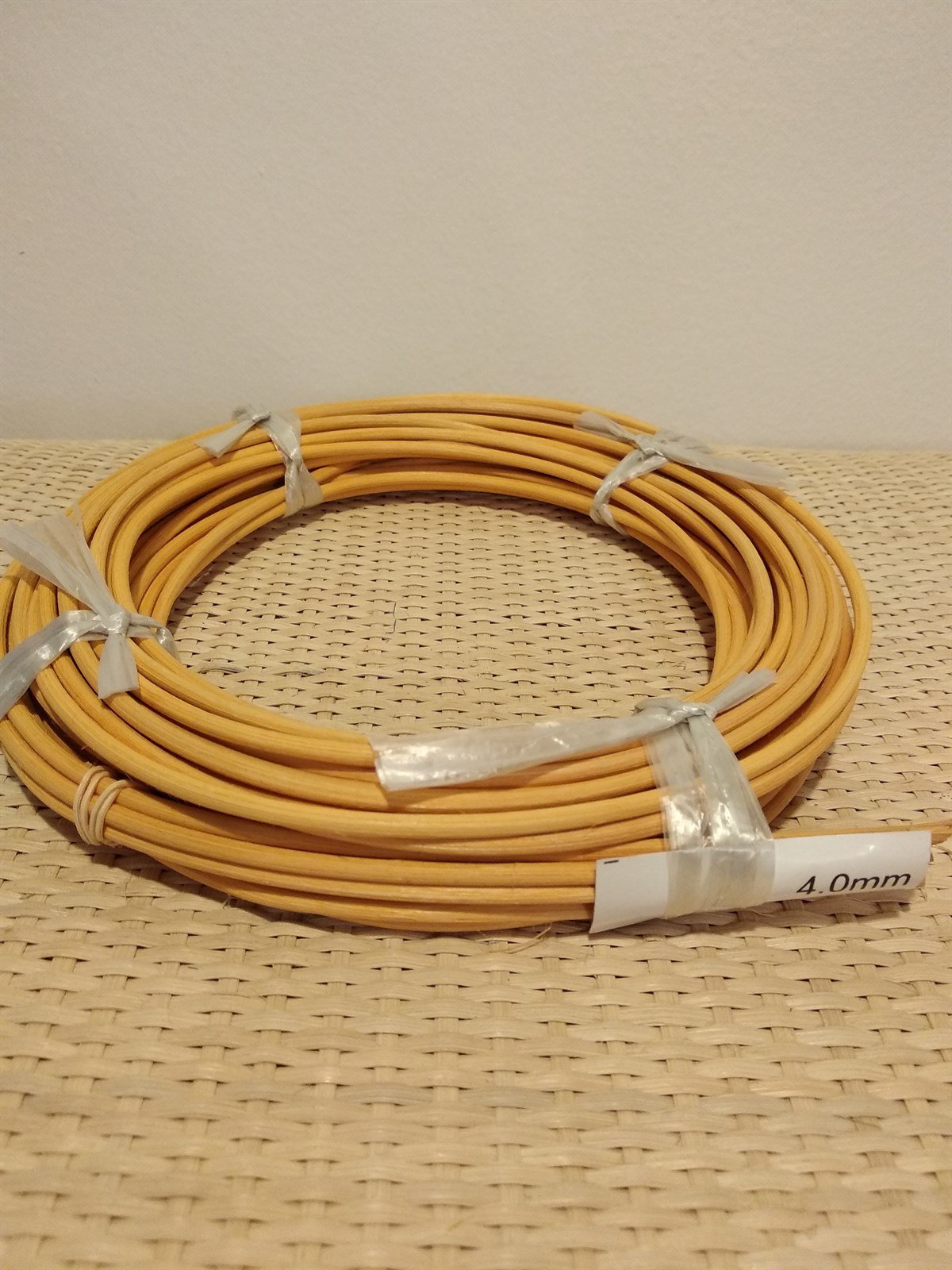 RENKLİ RATTAN ÖRGÜ KOR - SARI - 4,00 MM
