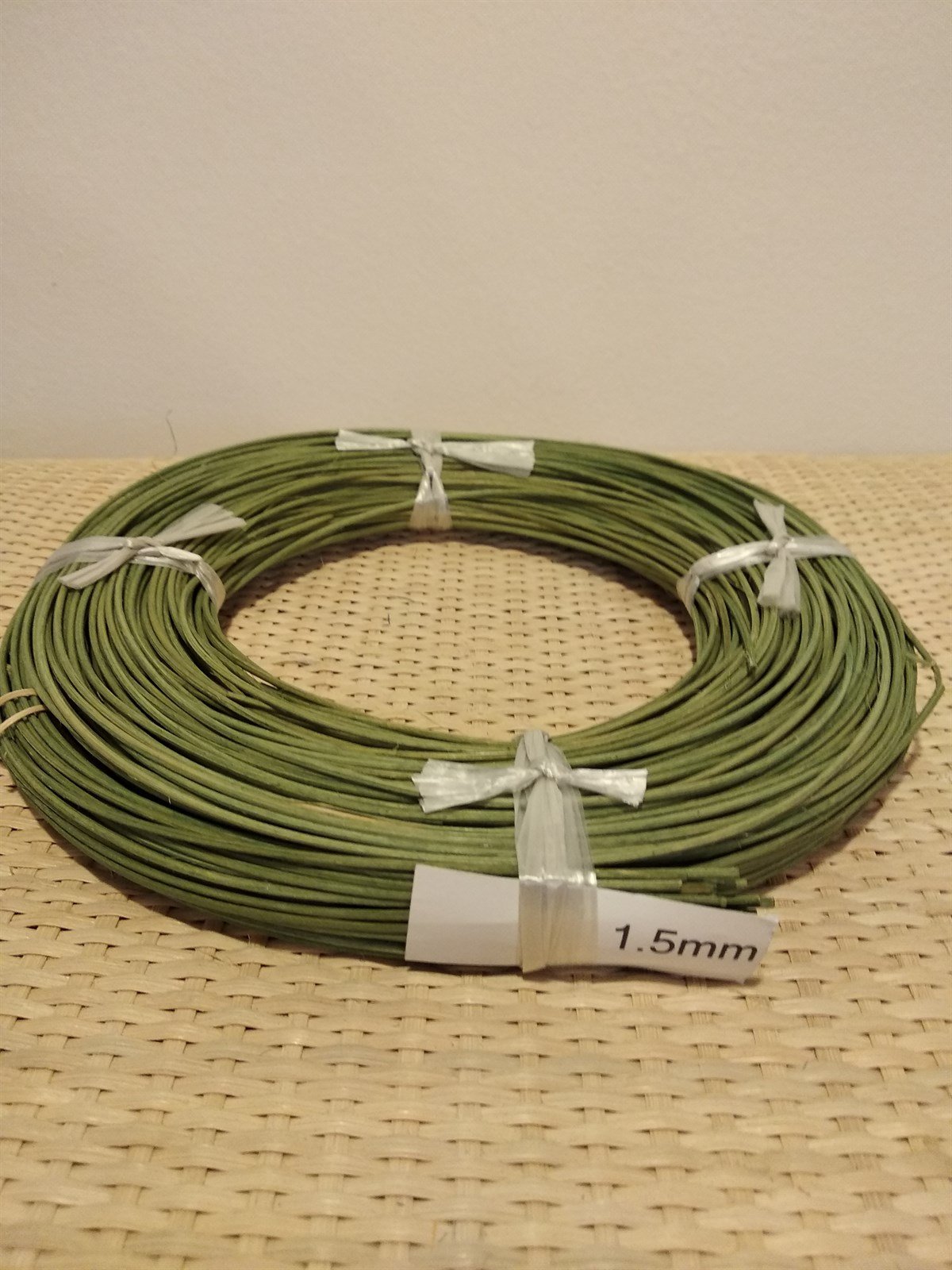 RENKLİ RATTAN ÖRGÜ KOR - YEŞİL - 1,50 MM