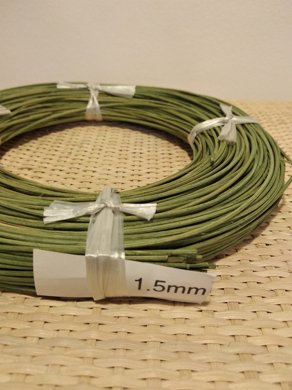 RENKLİ RATTAN ÖRGÜ KOR - YEŞİL - 1,50 MM