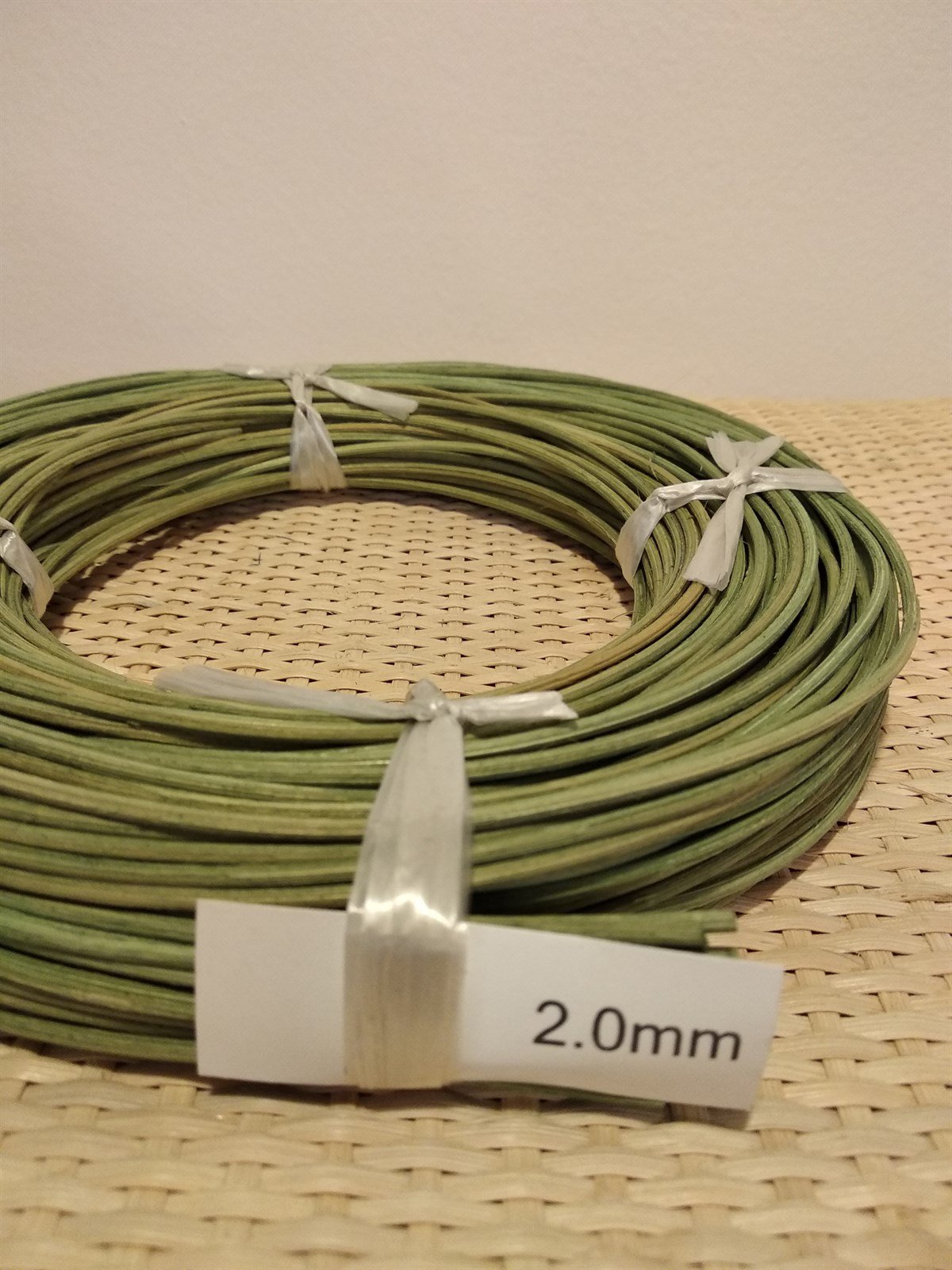 RENKLİ RATTAN ÖRGÜ KOR - YEŞİL - 2,00 MM