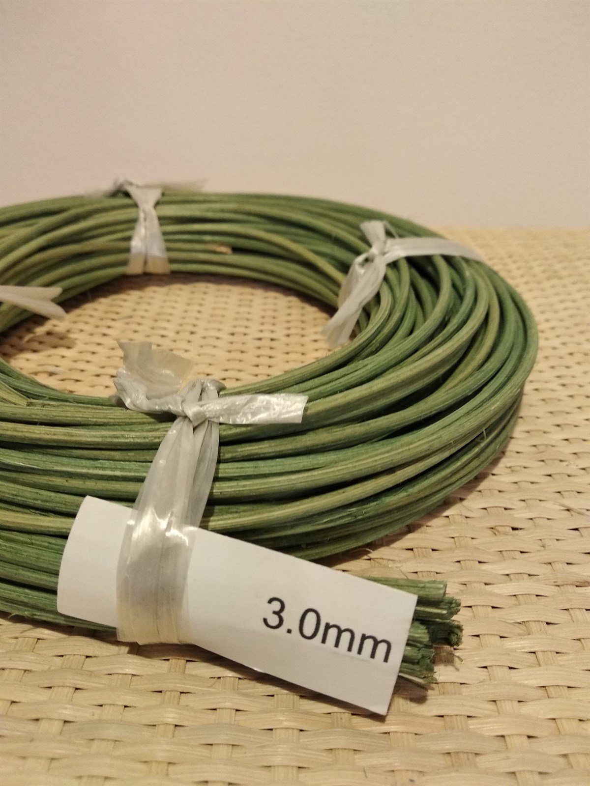 RENKLİ RATTAN ÖRGÜ KOR - YEŞİL - 3,00 MM