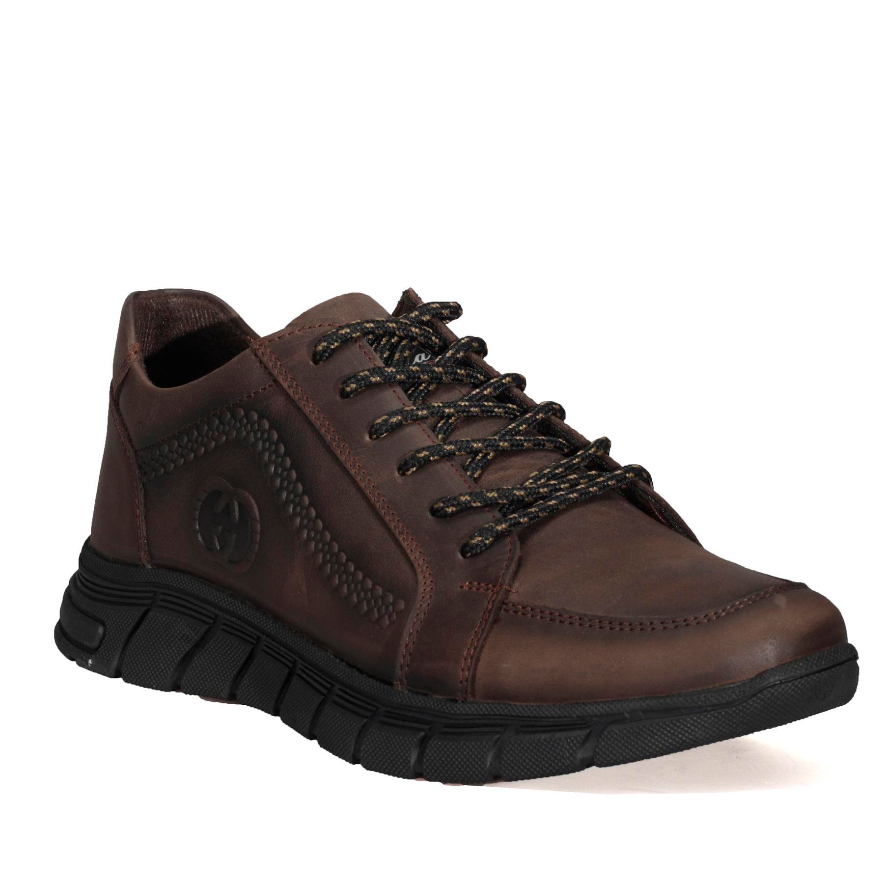 Ata Bağcıksız Kahverengi Casual Erkek Deri Ayakkabı