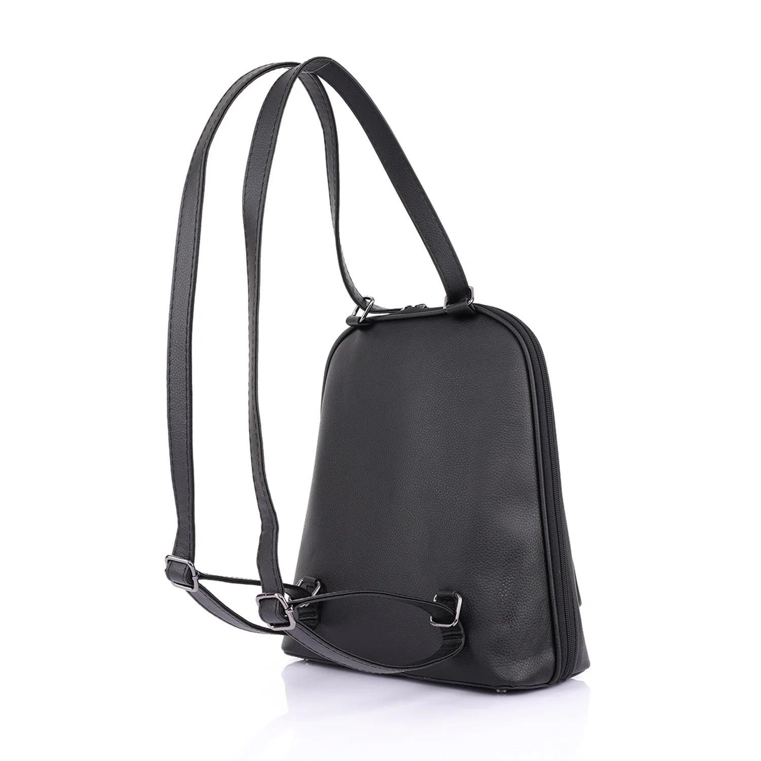 Ayarlanabilir Askılı Siyah Kadın Omuz ve Sırt Çantası