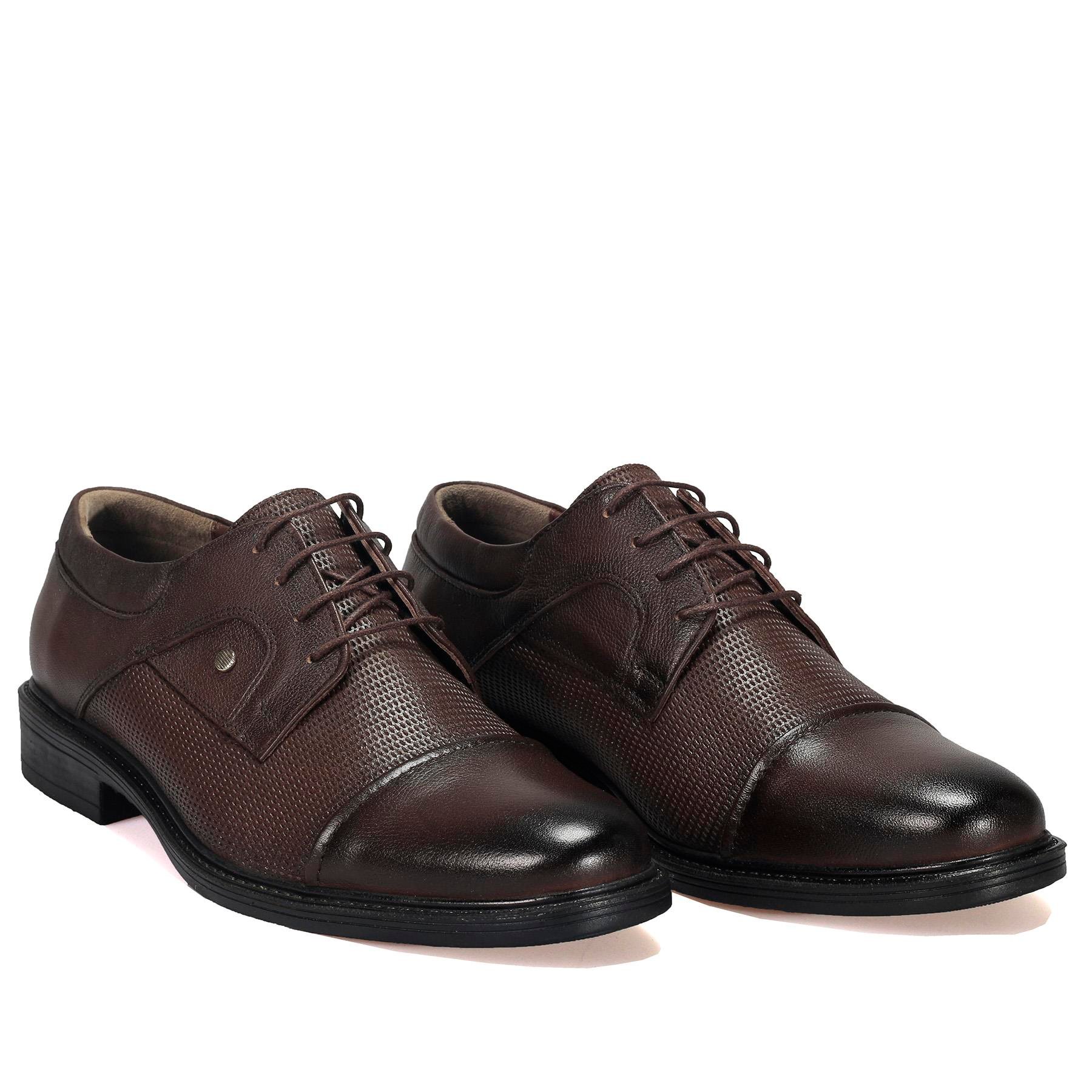 Bağcıklı Kahve Klasik Erkek Deri Ayakkabı