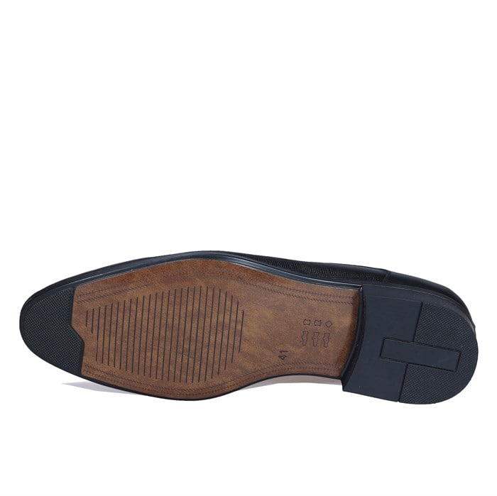 Bağcıklı Klasik Siyah Erkek Deri Ayakkabı