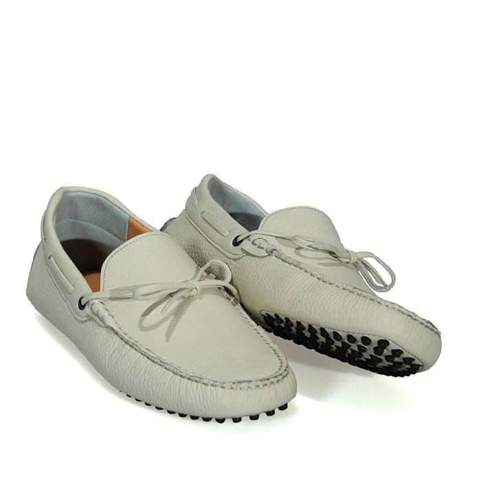 Bej Deri Loafer Erkek Ayakkabı