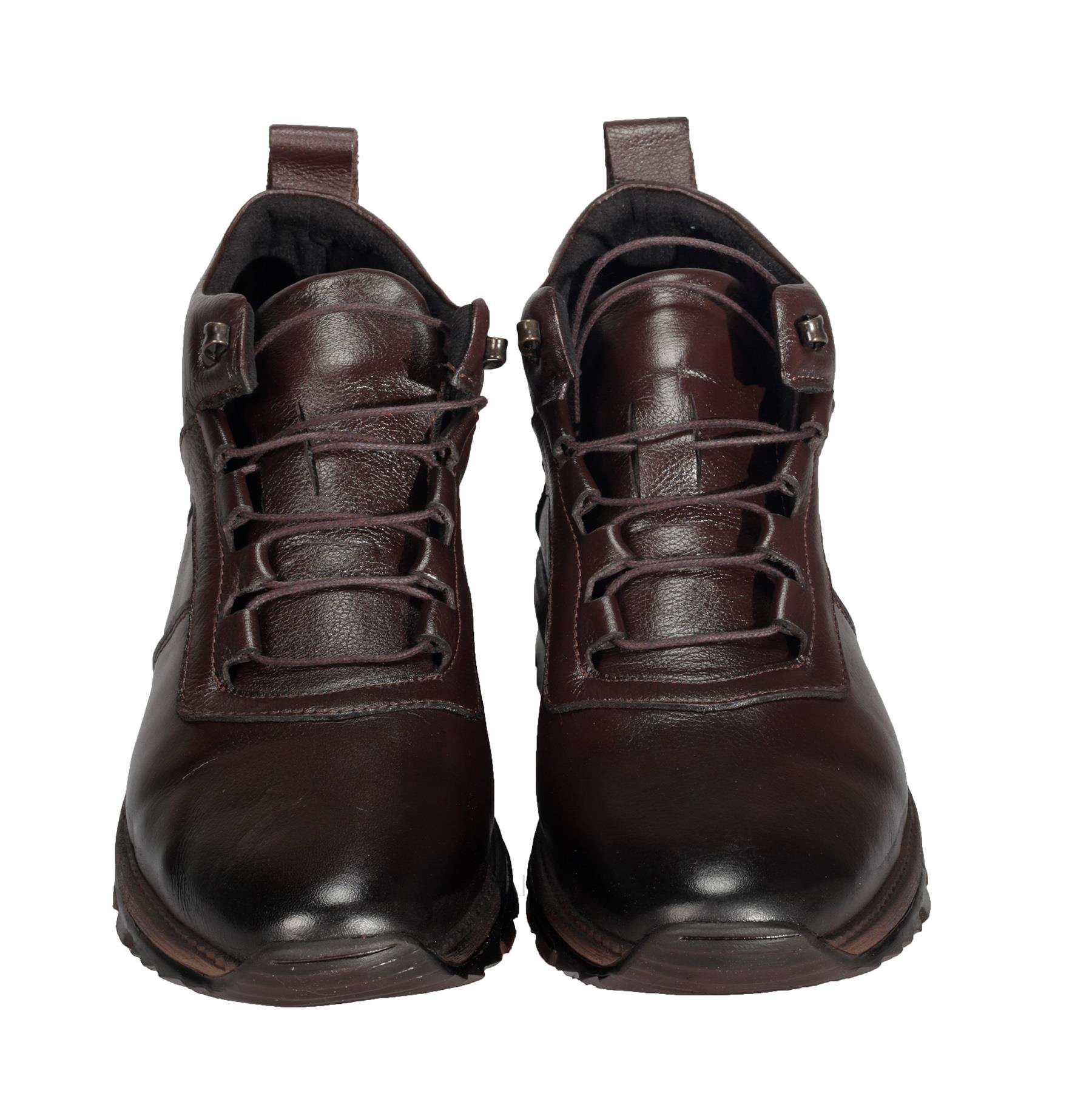 Bordolli Kahverengi Erkek Casual Deri Bot