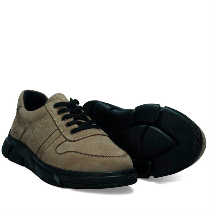 Bordolli Kum Nubuk Kışlık Deri Erkek Ayakkabı