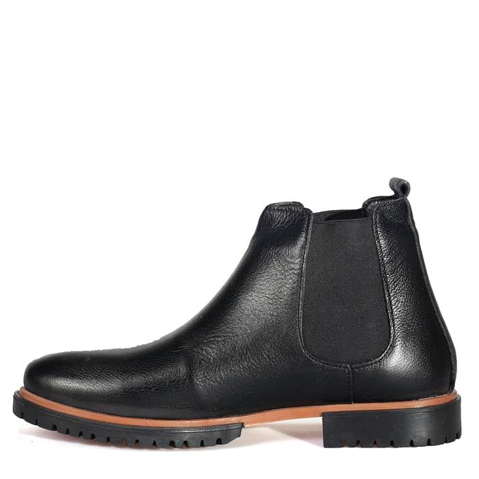 Bordolli Siyah Chelsi Lastikli Siyah Erkek Bot
