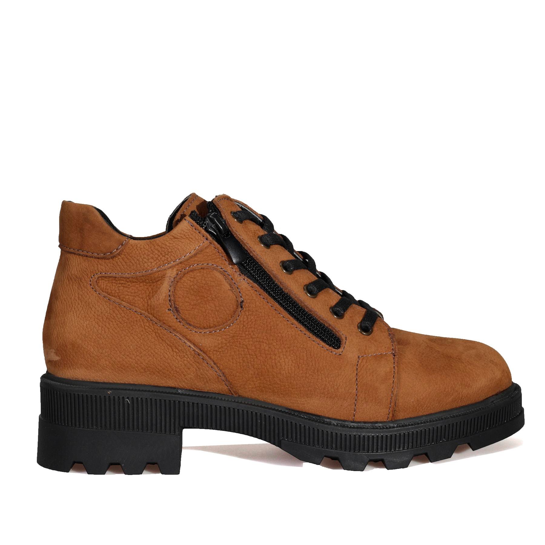 Bordolli Tütün Renk Deri Kadın Bot