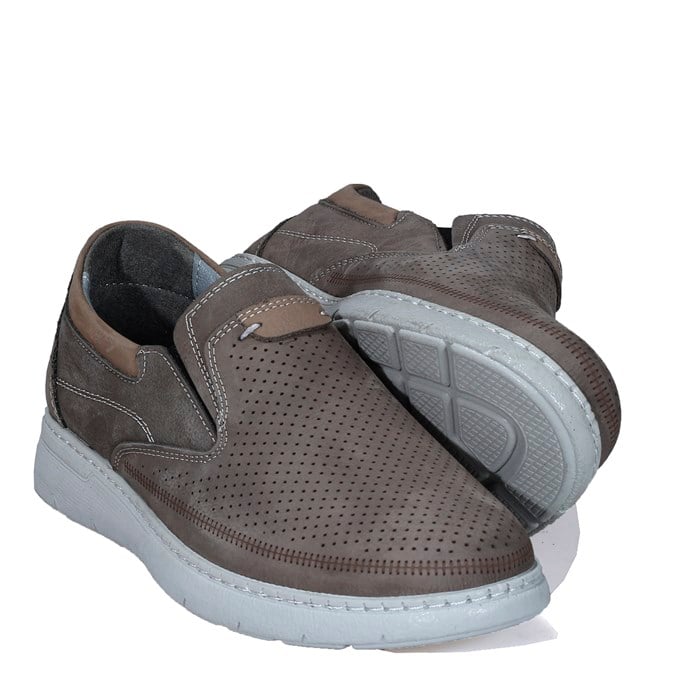 Füme Nubuk Deri Casual Erkek Ayakkabı