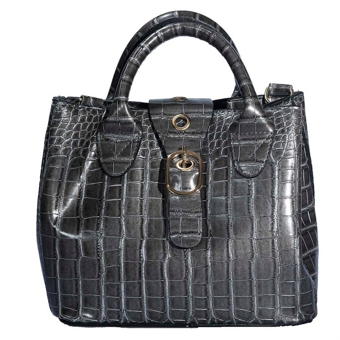 Kadın Kroklu Gri El&Omuz Çantası