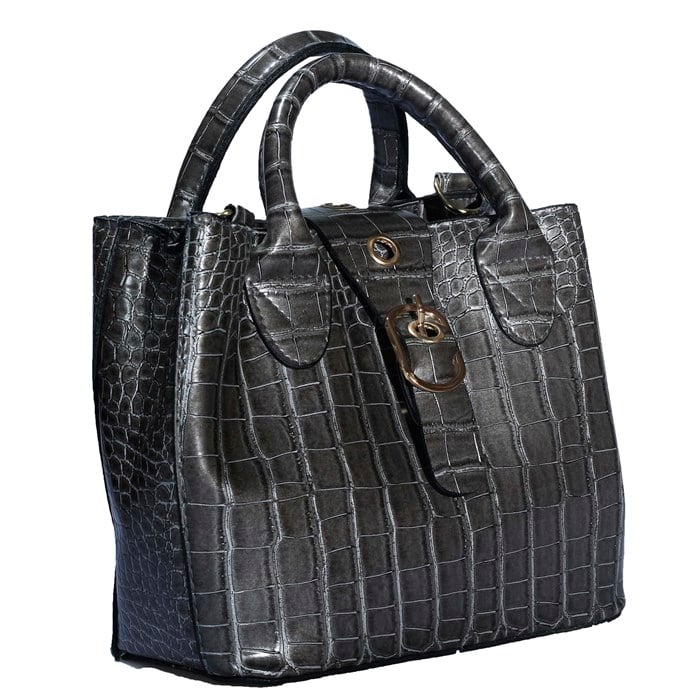 Kadın Kroklu Gri El&Omuz Çantası