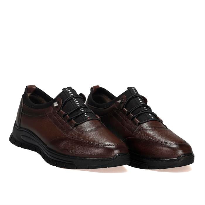 Kahverengi Casual Hakiki Deri Erkek Ayakkabı