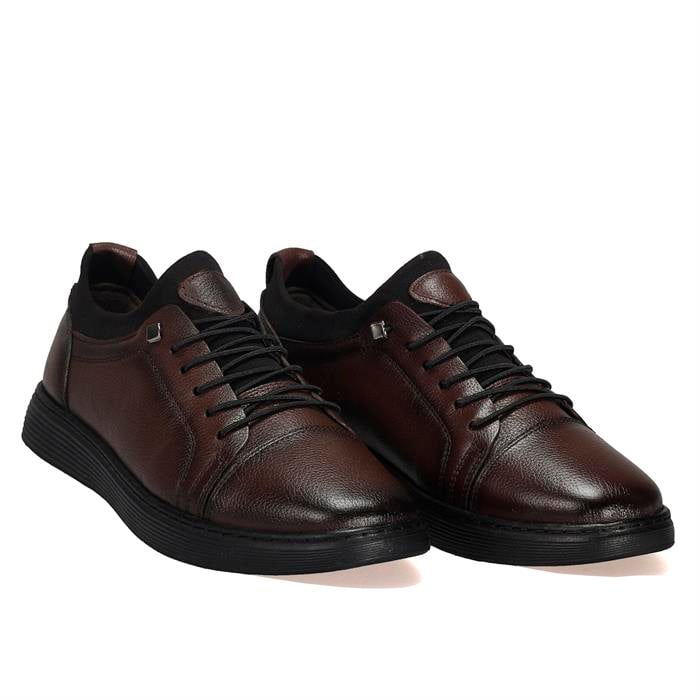 Kahverengi Casual Hakiki Deri Erkek Ayakkabı