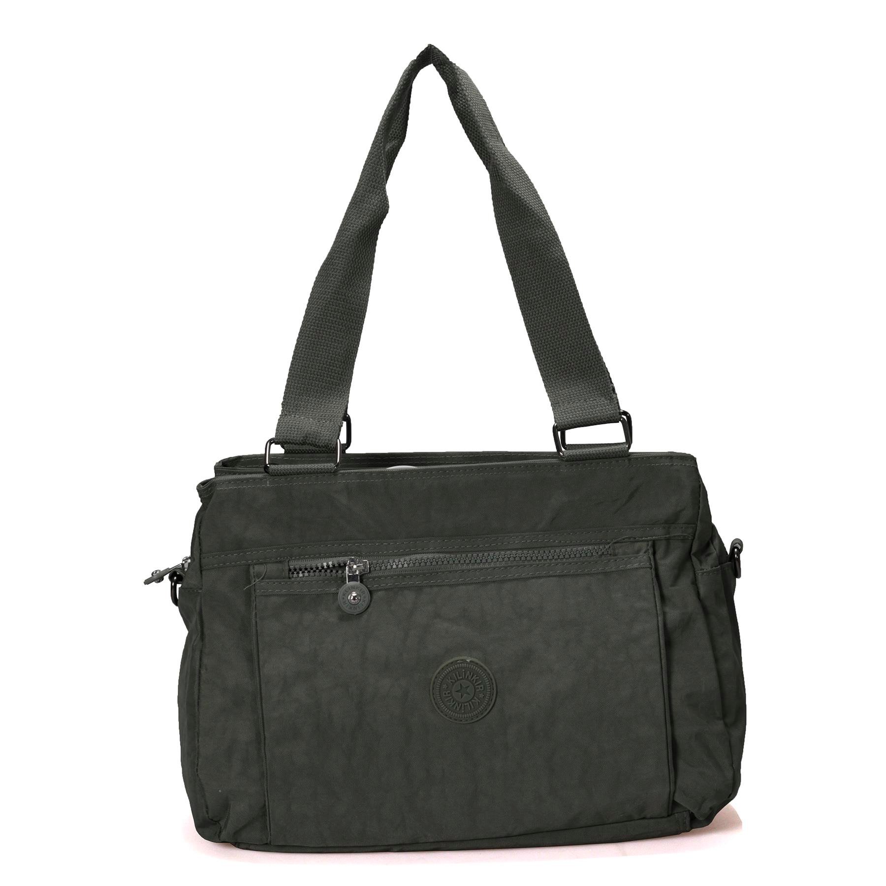 Klinkır 5 Bölmeli Mint Su Geçirmez Kadın El ve Omuz Çantası