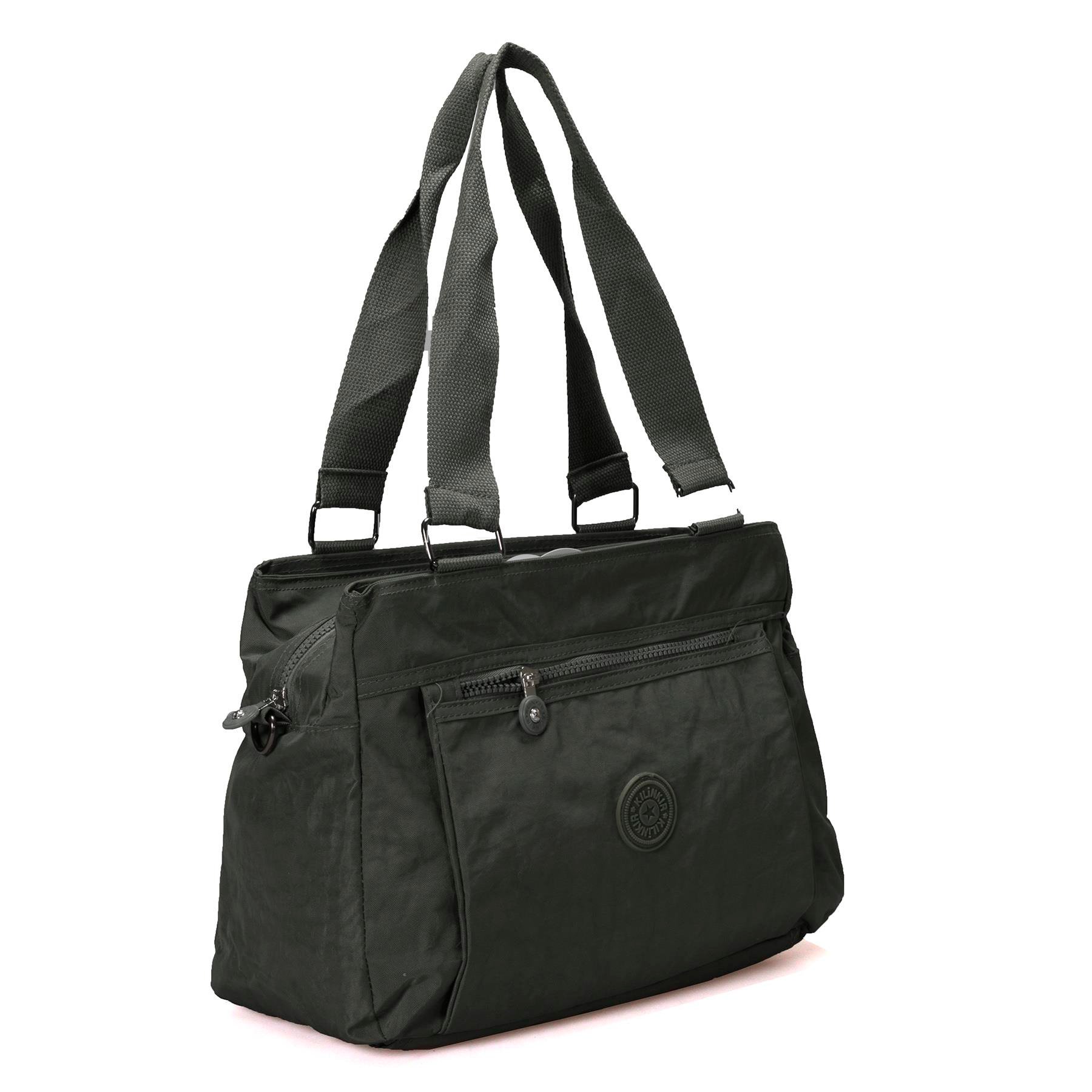 Klinkır 5 Bölmeli Mint Su Geçirmez Kadın El ve Omuz Çantası