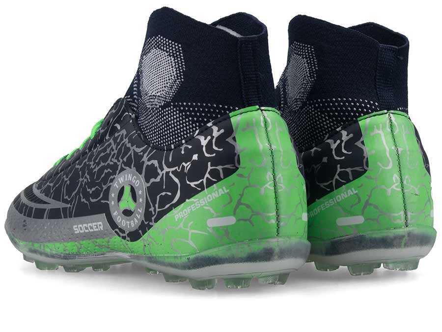 Lacivert Gri Çoraplı Erkek Halısaha Futbol Ayakkabısı