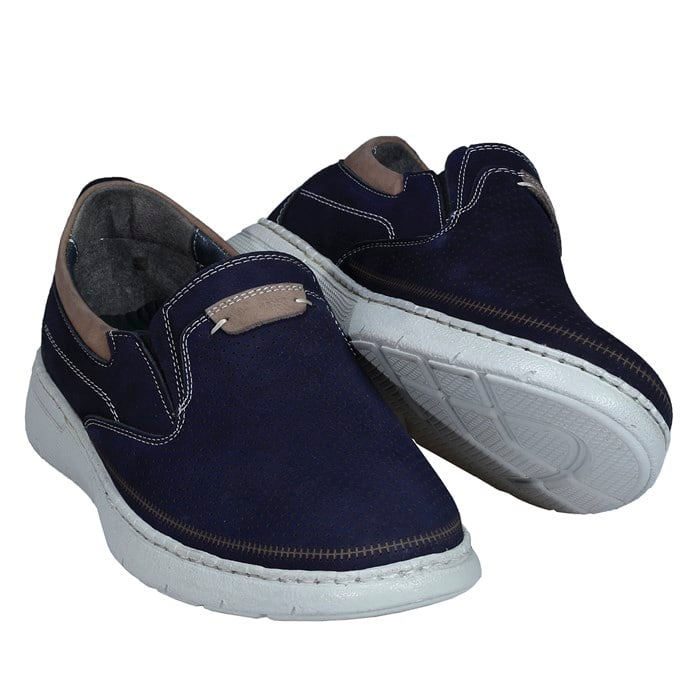 Lacivert Nubuk Deri Casual Erkek Ayakkabı