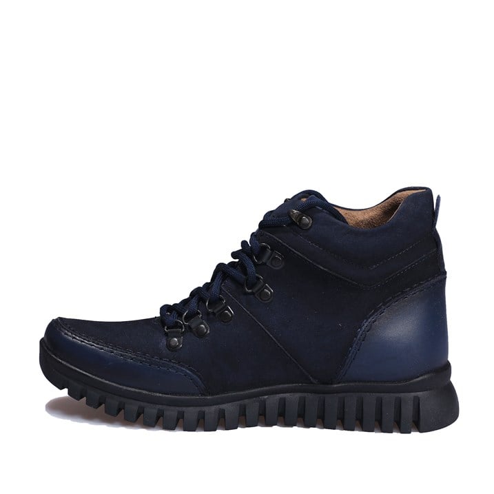 Lacivert Süet Deri Erkek Casual Bot