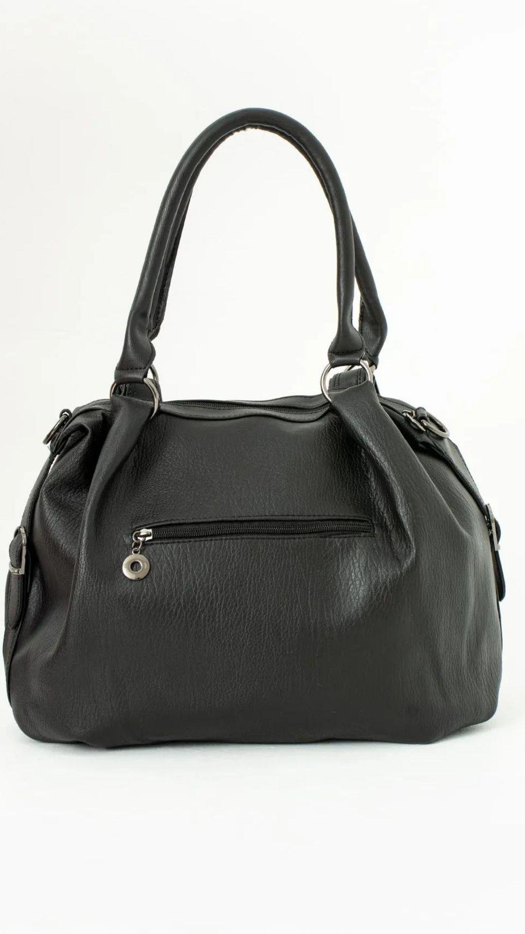 Miami Polo Siyah Yumuşak Derili Kadın Kol Çantası 